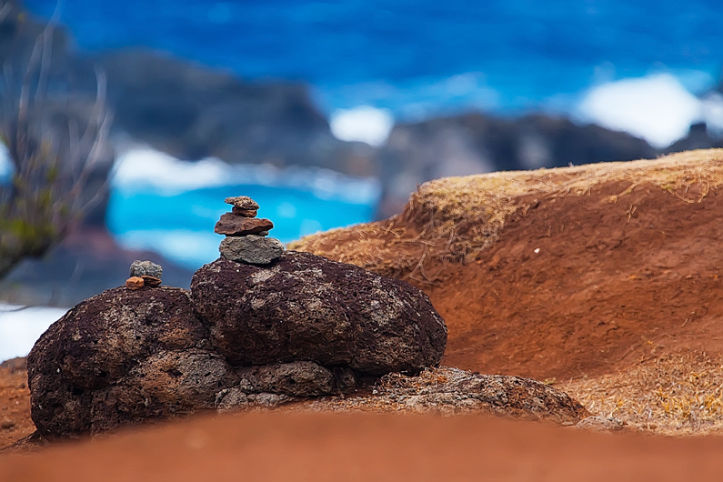 Stacked Rocks - Maui Northshore